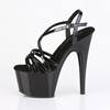 Pleaser - ADORE713 Ankle strap sandal - Black Product image